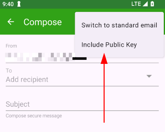 android showcase include public key