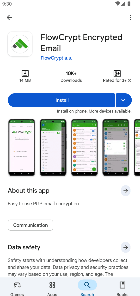 android showcase installation from play store