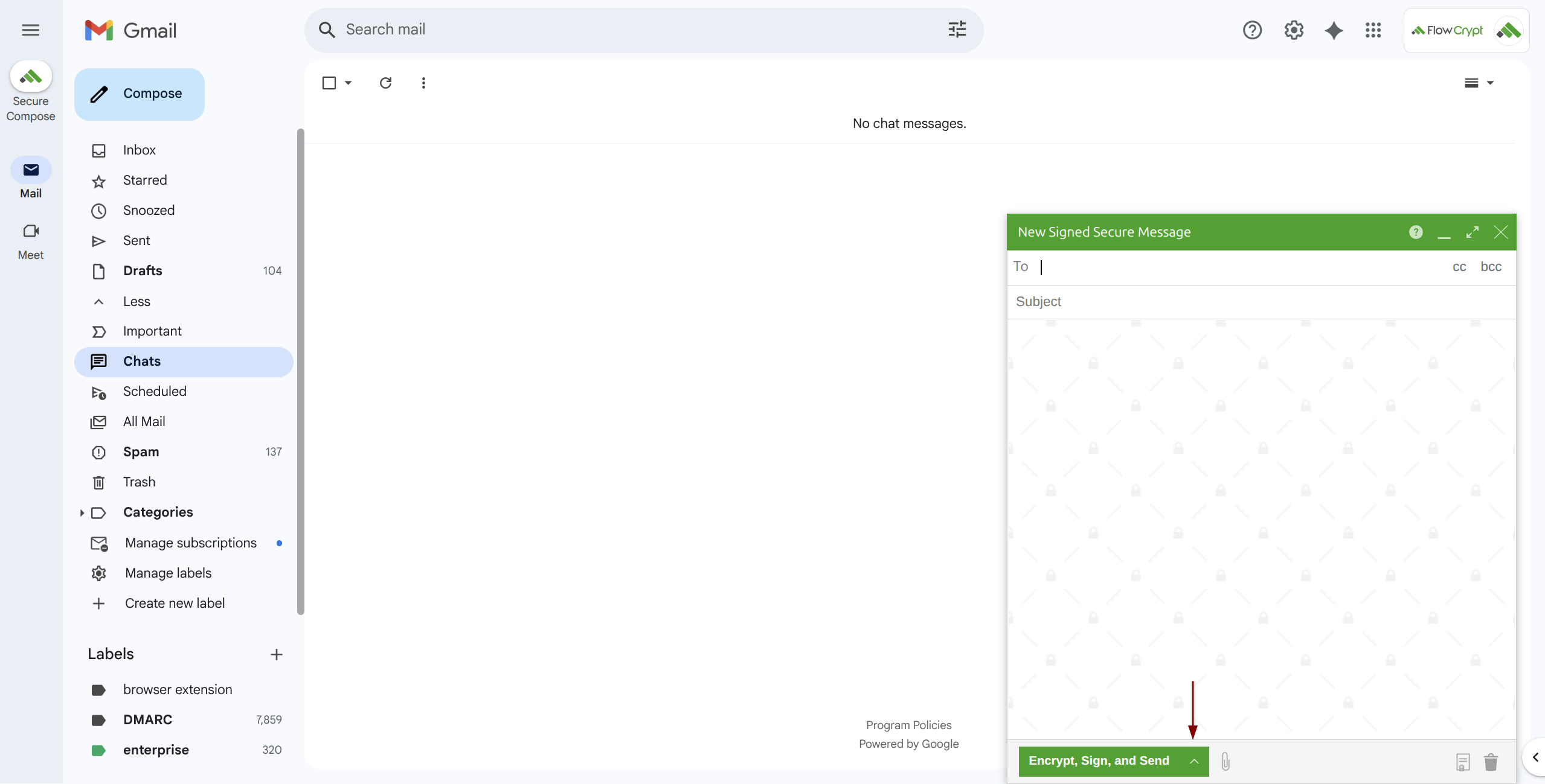 browser compose dropuparrow