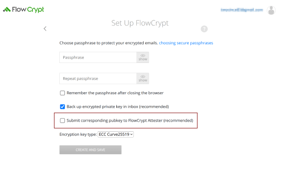 browser setup attester skip pubkey upload