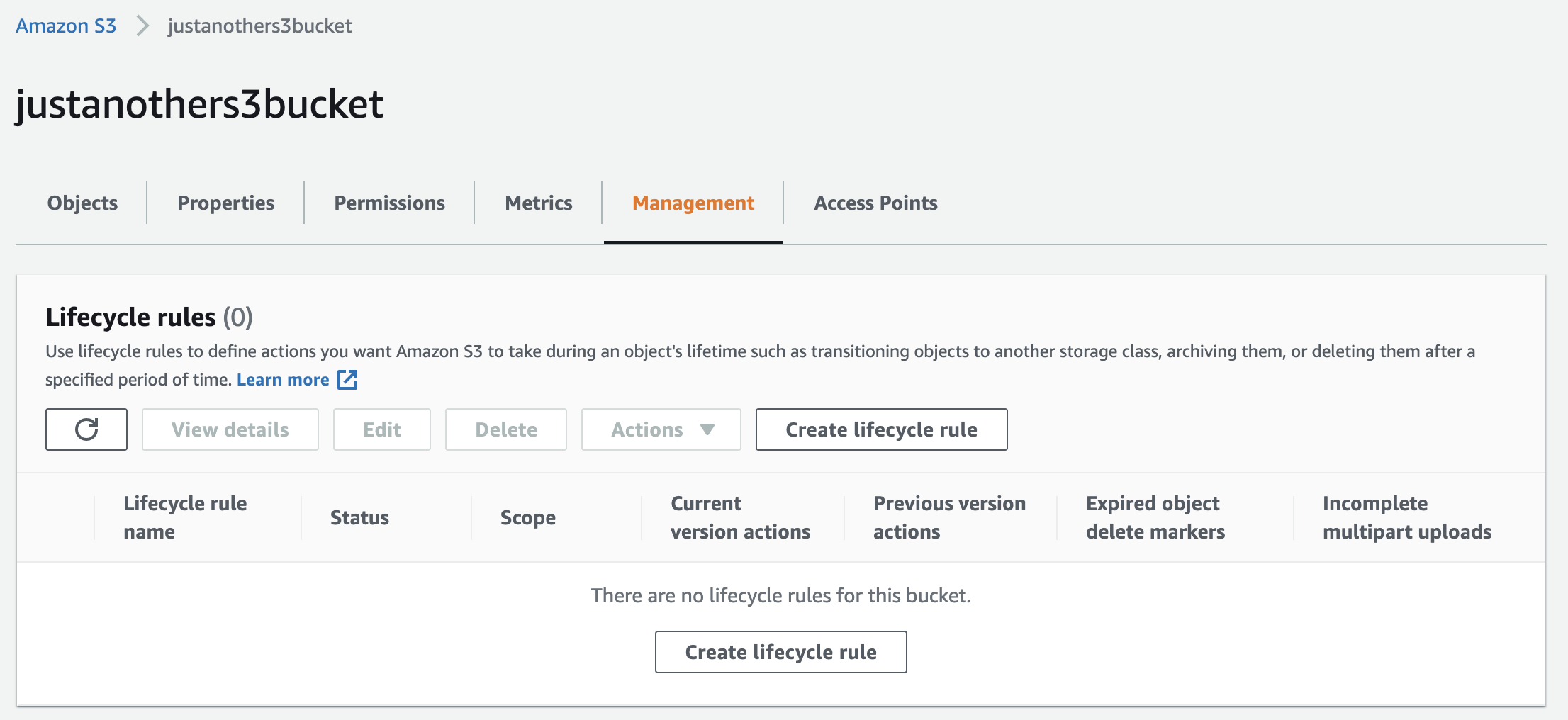 enterprise technical configurations storage s3 bucket configuration management