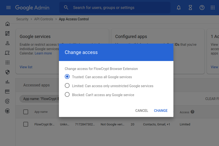 google admin google admin api controls