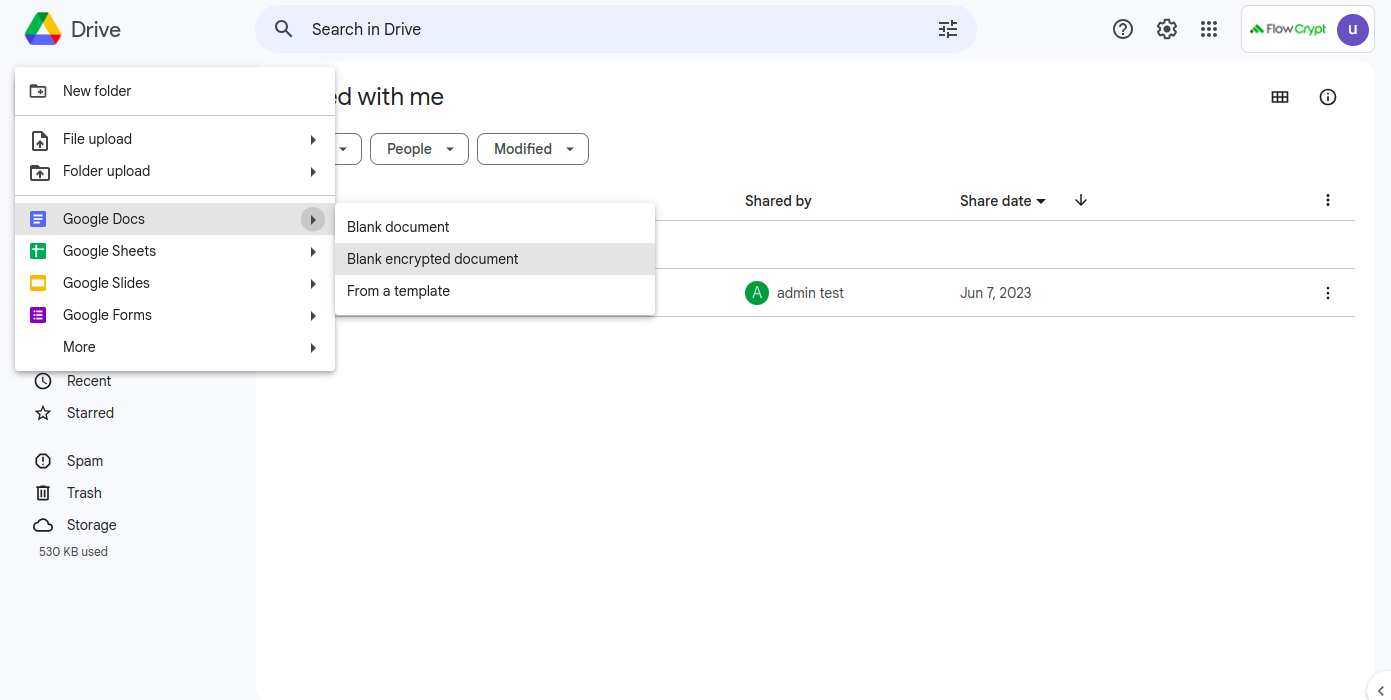 wkm getting started create blank encrypted document