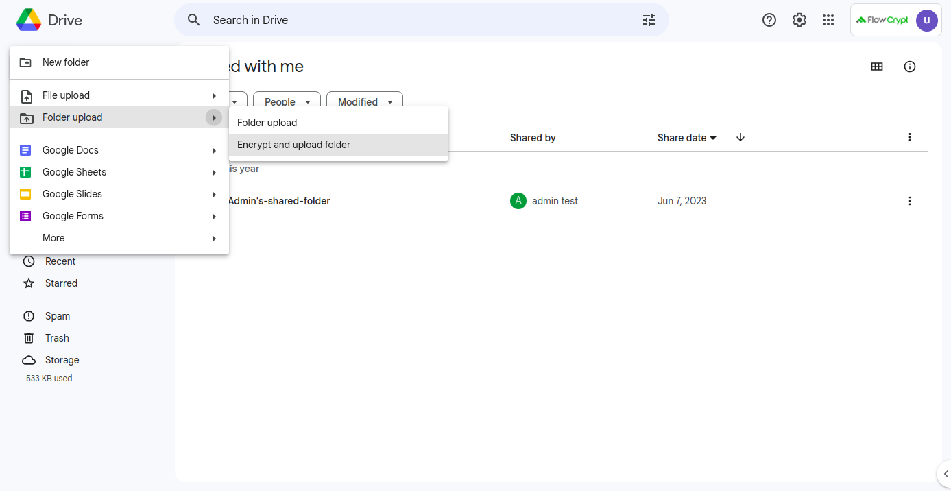 wkm getting started encrypt and upload folder