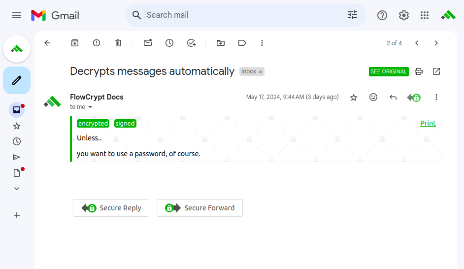 Receiving PGP Encrypted Messages on Gmail